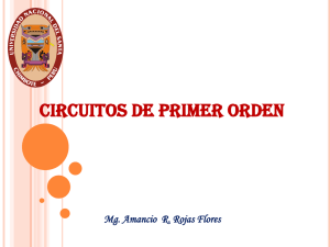 CIRCUITOS DE PRIMER ORDEN