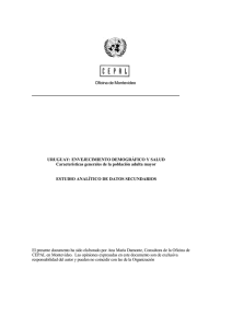 Uruguay: envejecimiento demográfico y salud. Características