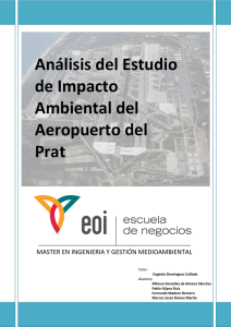 Analisis del estudio de impacto abmiental del aeropuerto del prat