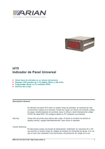 id15 Indicador de Panel Universal