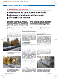 Construcción de una nueva fábrica de forjados prefabricados de