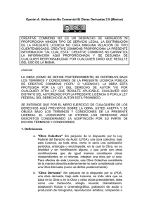 Opción A. Atribución-No Comercial-Sí Obras Derivadas 2.5 (México