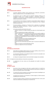 REGLAMENTO DE TESIS REGLAMENTO DE