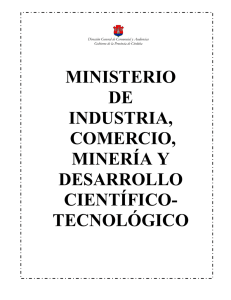 ministerio de industria, comercio, minería y desarrollo científico