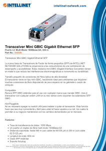 Transceiver Mini GBIC Gigabit Ethernet SFP