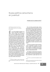 Nueva política comunitaria en juventud