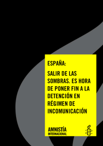 ESPAÑA: SALIR DE LAS SOMBRAS. ES HORA DE PONER FIN A