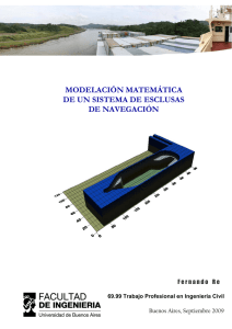 modelación matemática de un sistema de esclusas de navegación