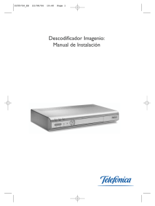 Descodificador Imagenio: Manual de Instalación