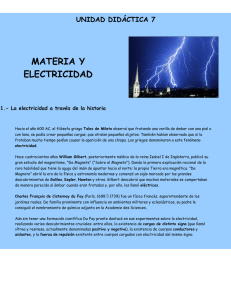 MATERIA Y ELECTRICIDAD