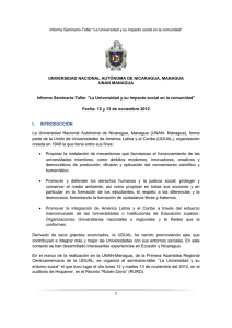 1 UNIVERSIDAD NACIONAL AUTÓNOMA DE NICARAGUA