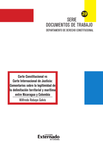 "Corte Constitucional vs. Corte Internacional de Justicia