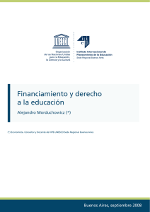 Financiamiento y derecho a la educación