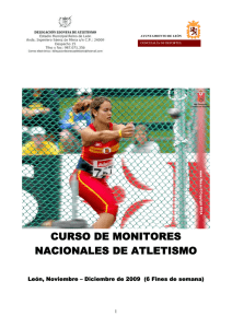 curso de monitores nacionales de atletismo