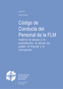 Código de Conducta del Personal de la FLM
