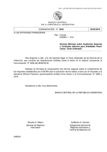 "a" 5042. 25/02/2010. - del Banco Central de la República Argentina