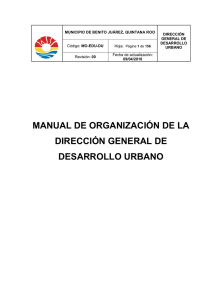manual de organización de la dirección general de desarrollo urbano
