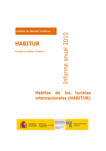 Informe anual 2010 - Instituto de Estudios Turísticos