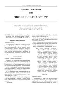 ODD 1696 - Cámara de Diputados de la Nación