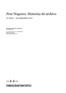 Pere Noguera. Historias de archivo