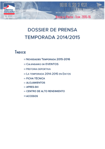Dossier de Prensa 2015-2016