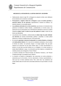 Consejo General de la Abogacía Española Departamento de