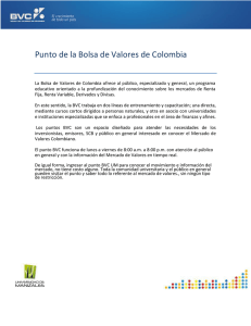 Punto de la Bolsa de Valores de Colombia