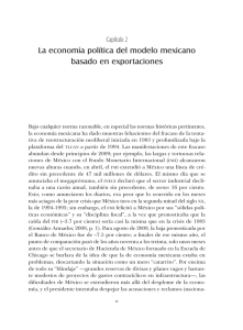 La economía política del modelo mexicano basado en exportaciones