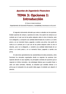 TEMA 3: Opciones I: Introducción - RUA