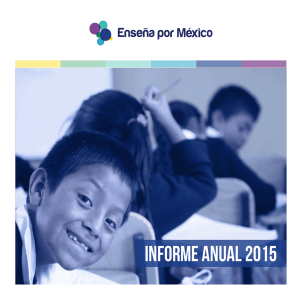 INFORME ANUAL 2015 - Enseña por México