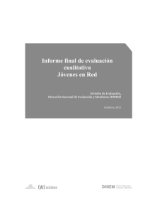 Informe final de evaluación cualitativa Jóvenes en Red