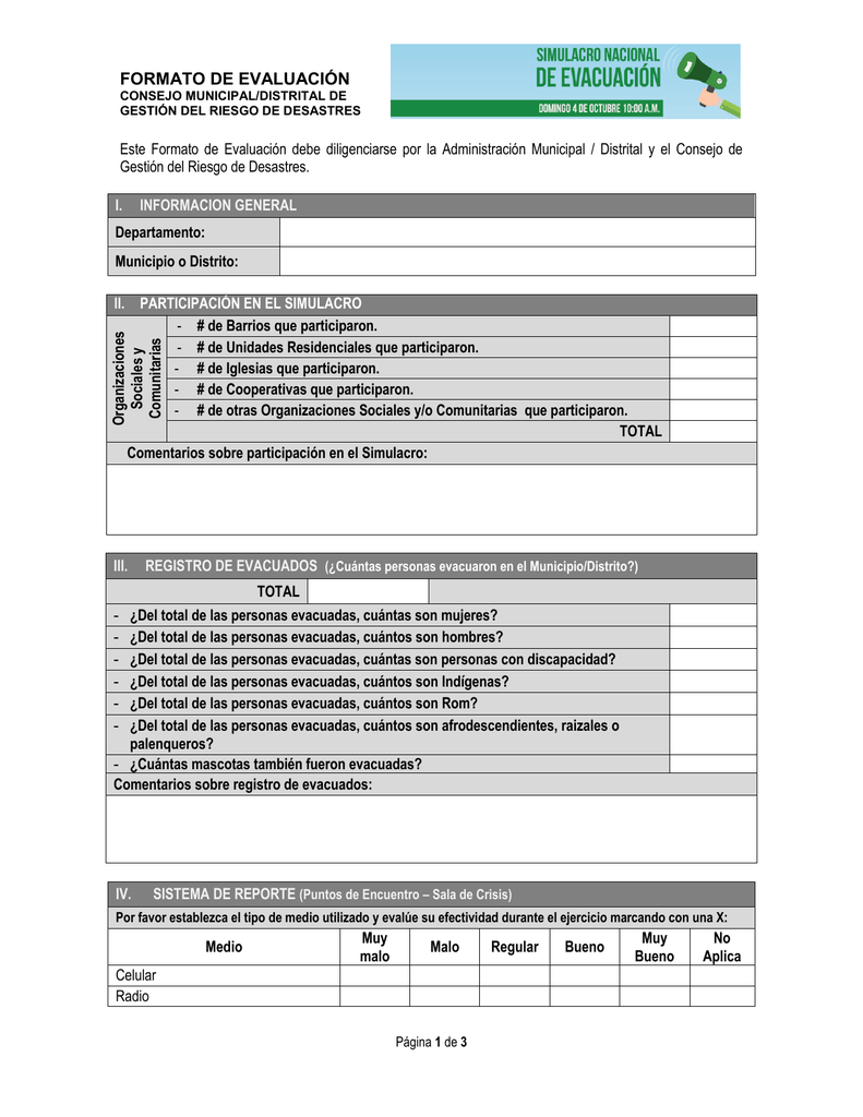 Anexo B. Formato De Evaluación