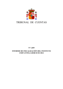 Fiscalización del Instituto Cervantes, ejercicio 2012