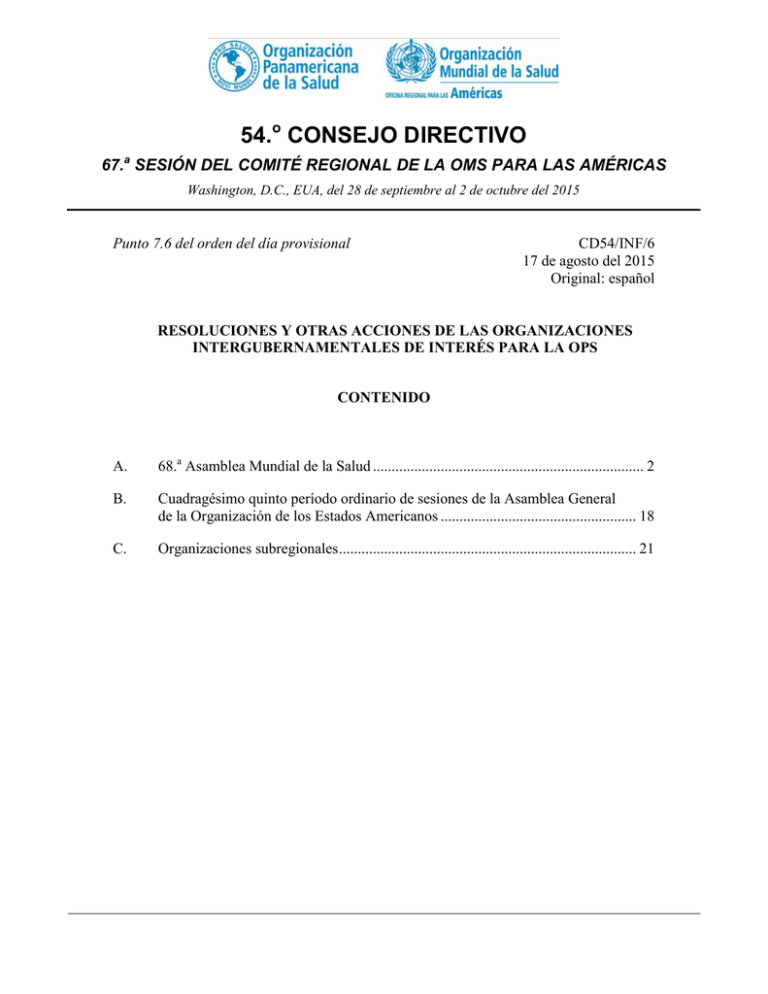 54. Consejo Directivo