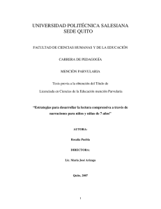 UNIVERSIDAD POLITÉCNICA SALESIANA SEDE QUITO