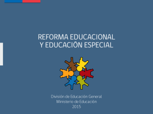 reforma educacional y educación especial