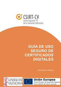 guía de uso seguro de certificados digitales - CSIRT-cv