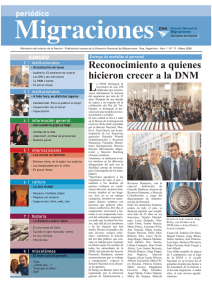 periódico Nº 11 en PDF - Dirección Nacional de Migraciones