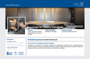 Tecnólogo en Diseño Industrial - Admisión Universidad de Santiago