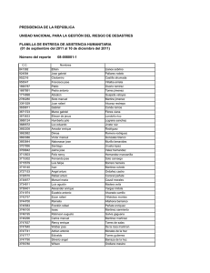 Listados de damnificados 2011 convenio Sena-Ungrd