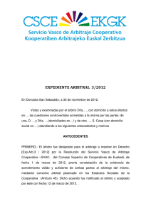 Laudo 03 - 2012 - CSCE-EKGK / Consejo Superior de Cooperativas