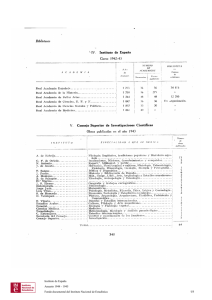 IV. Instituto de España Curso 1942-4 3 Real Academia Española `I 1
