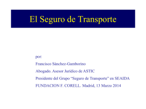 El Seguro de Transporte - Fundación Francisco Corell