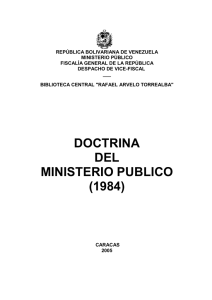 Doctrina del Ministerio Público del año 1984