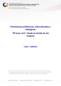 "Feminismos polifónicos, interculturales y dialógicos: el
