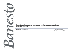 Incentivos fiscales en proyectos audiovisuales españoles - e-DATO