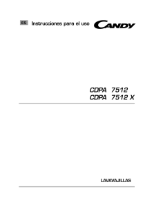 CDPA 7512 - electrodomésticos candy. lavarropas, lavavajillas