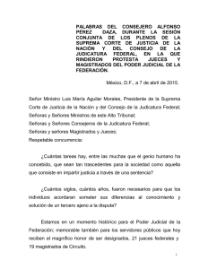 Discurso Ministro Mariano Azuela Güitrón