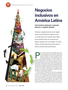 Negocios inclusivos en américa Latina