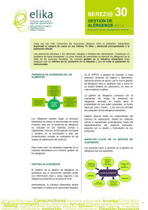 Gestión de alérgenos en la industria